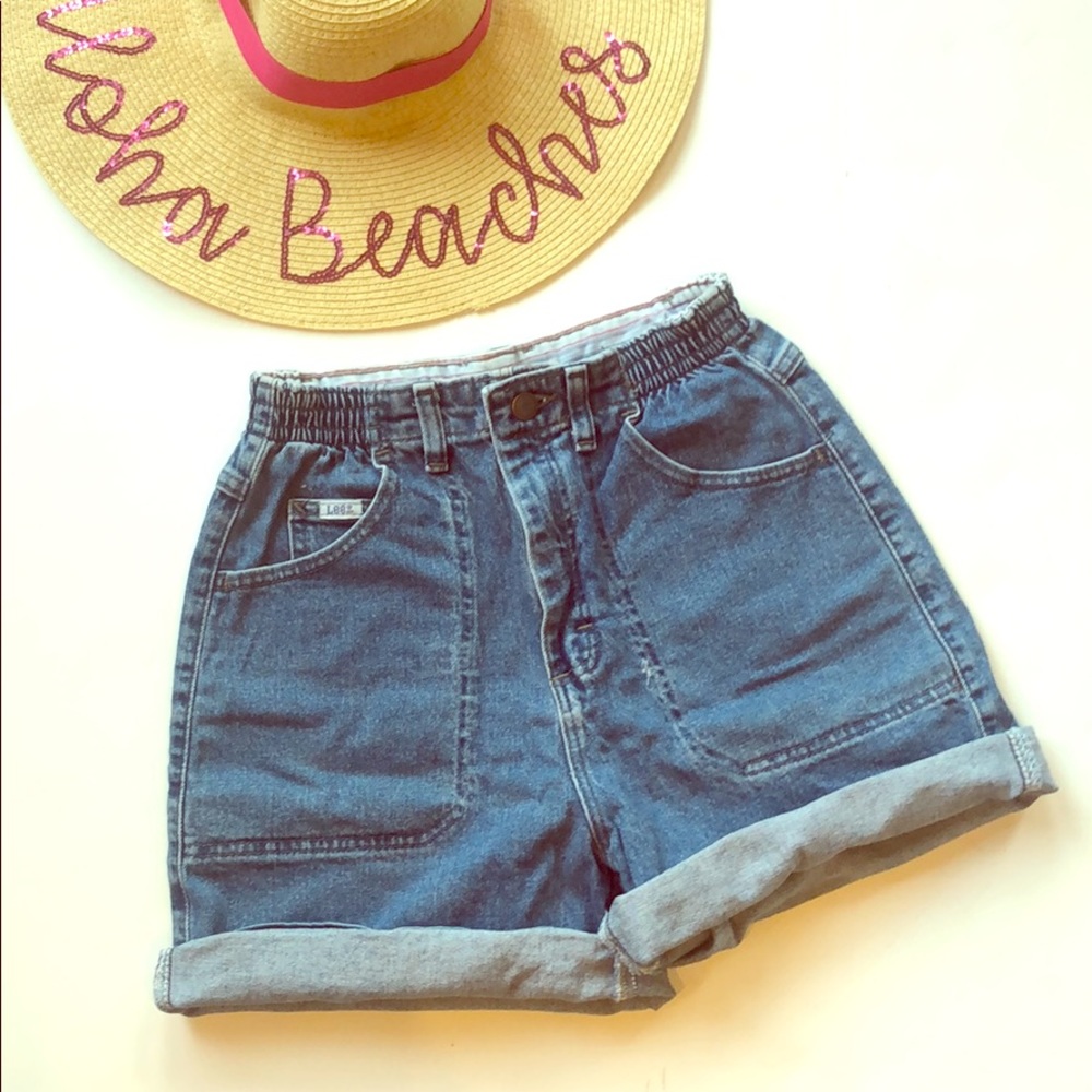 VTG Lee Super High Rise Mom Shorts, 26